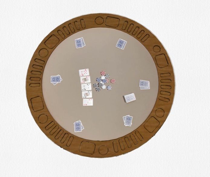 Urban Reversible Poker Table by Jack Game Room 3D model_1