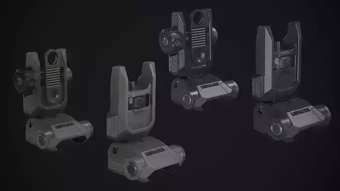 Defiance Low Profile Picatinny Flip Up Sights