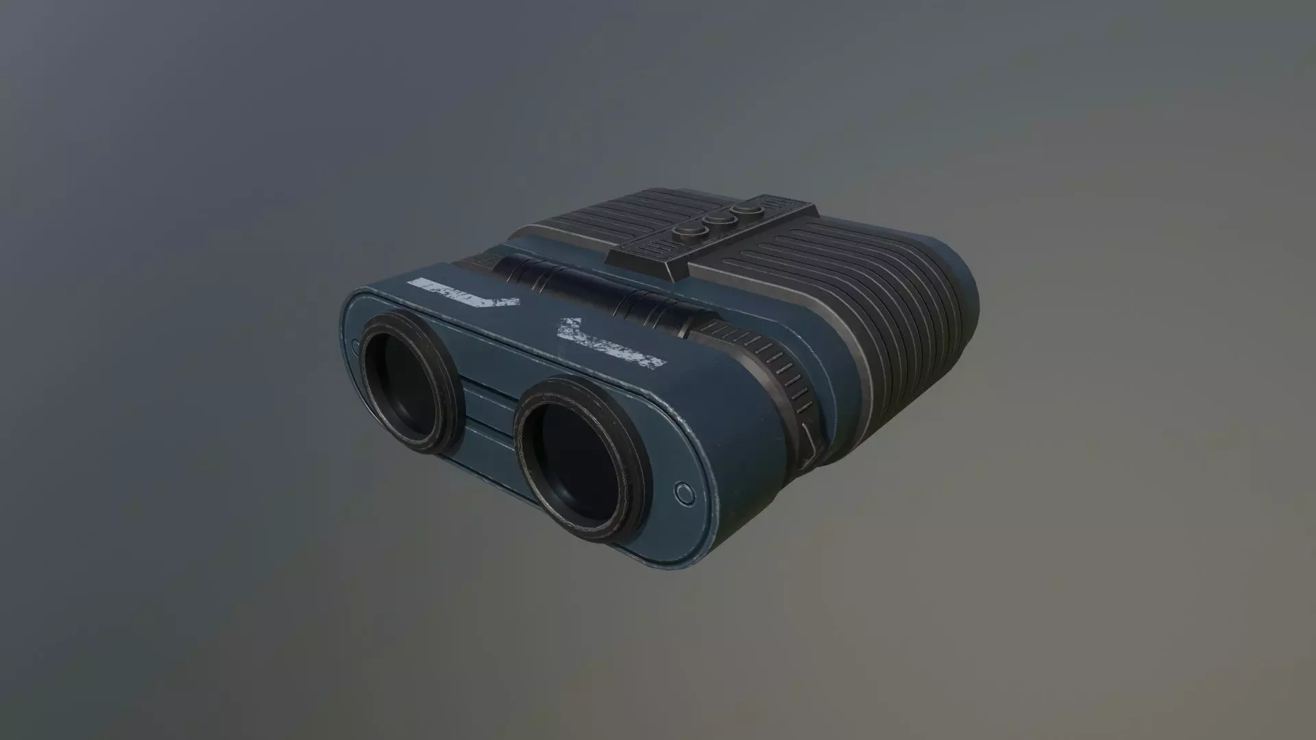 Sci Fi binoculars Low-poly 3D model