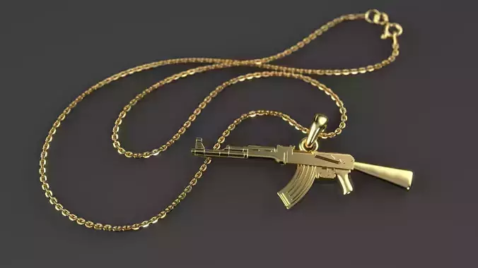 AK-47 Assault rifle pendant