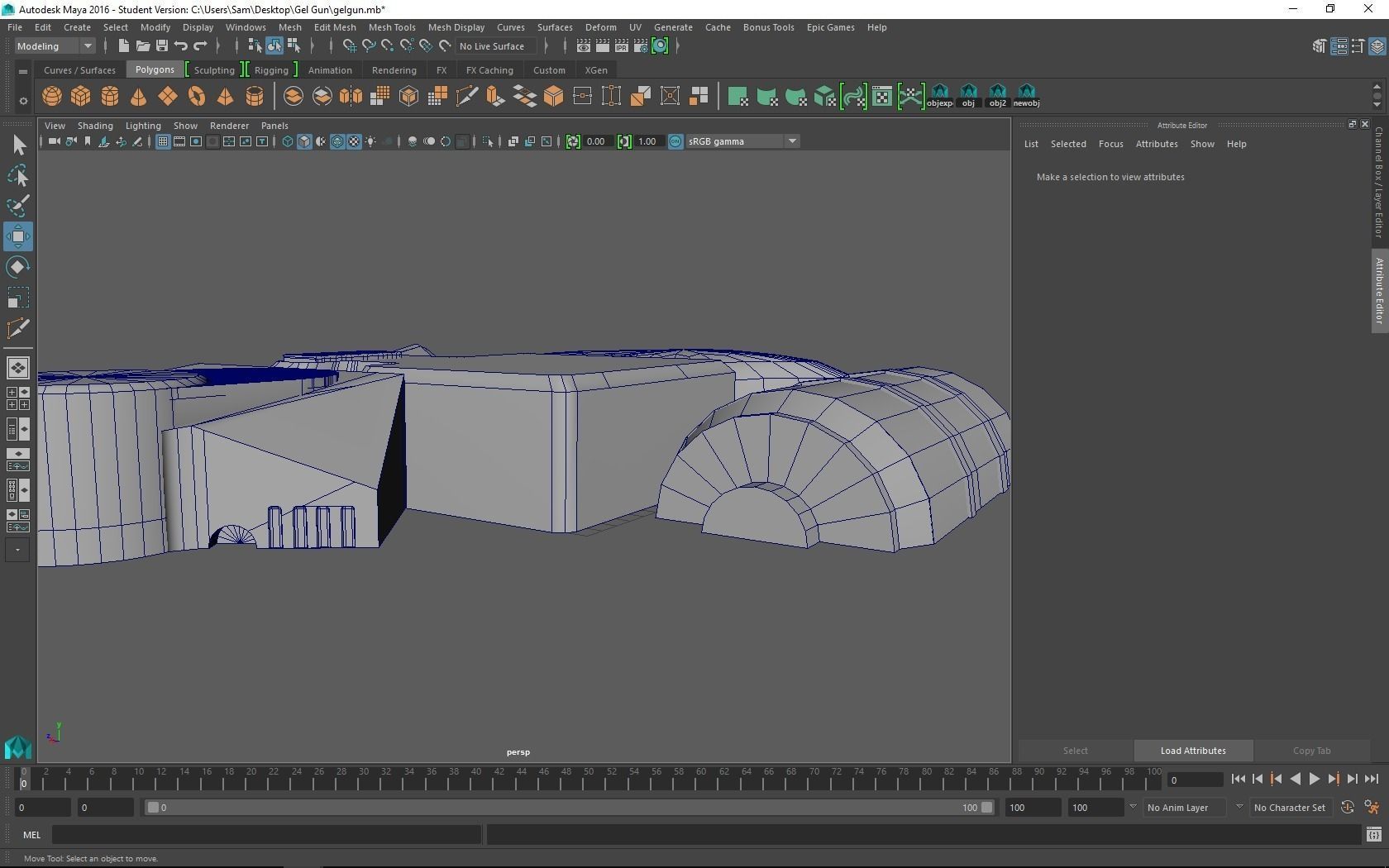 Arkham Asylum Gel Gun 3D Model 3D model_4
