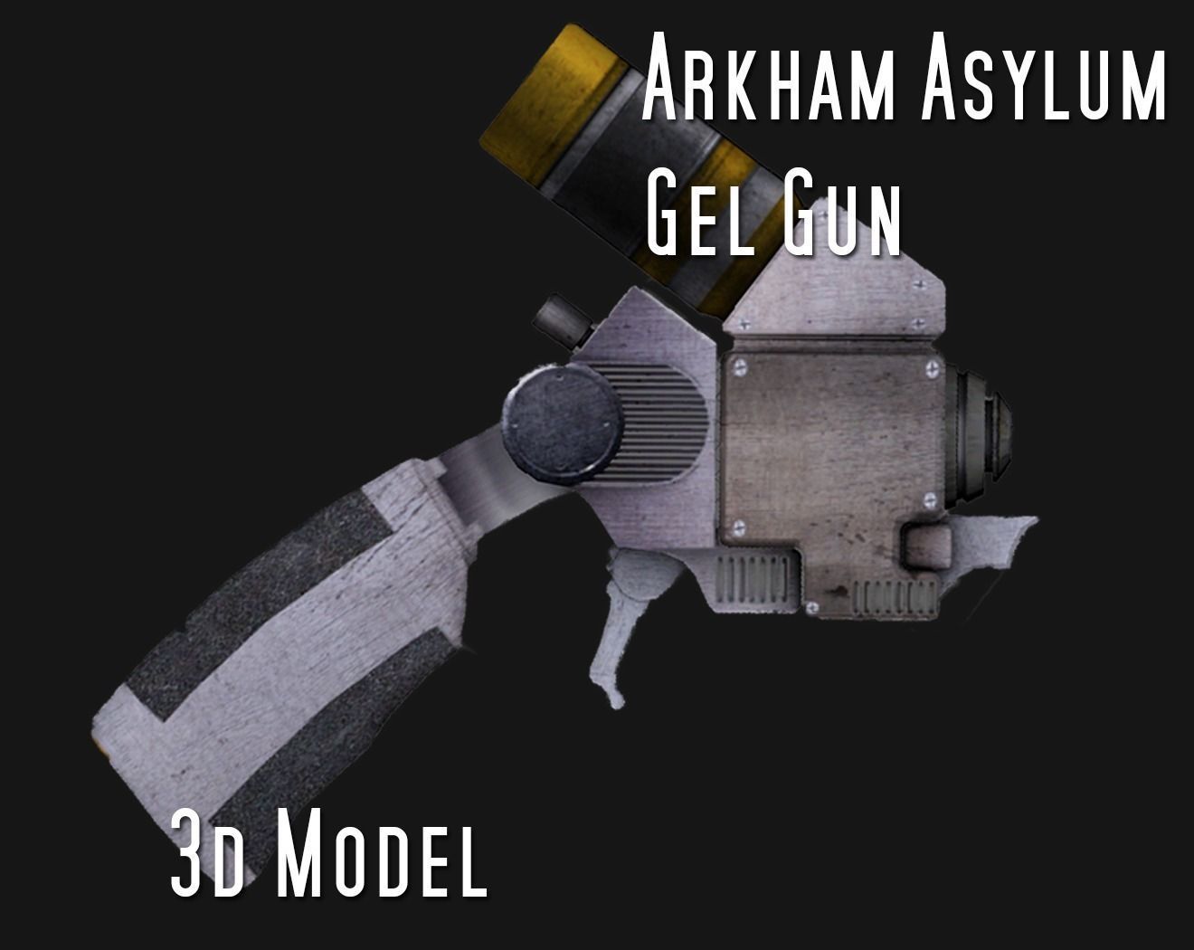 Arkham Asylum Gel Gun 3D Model 3D model_0