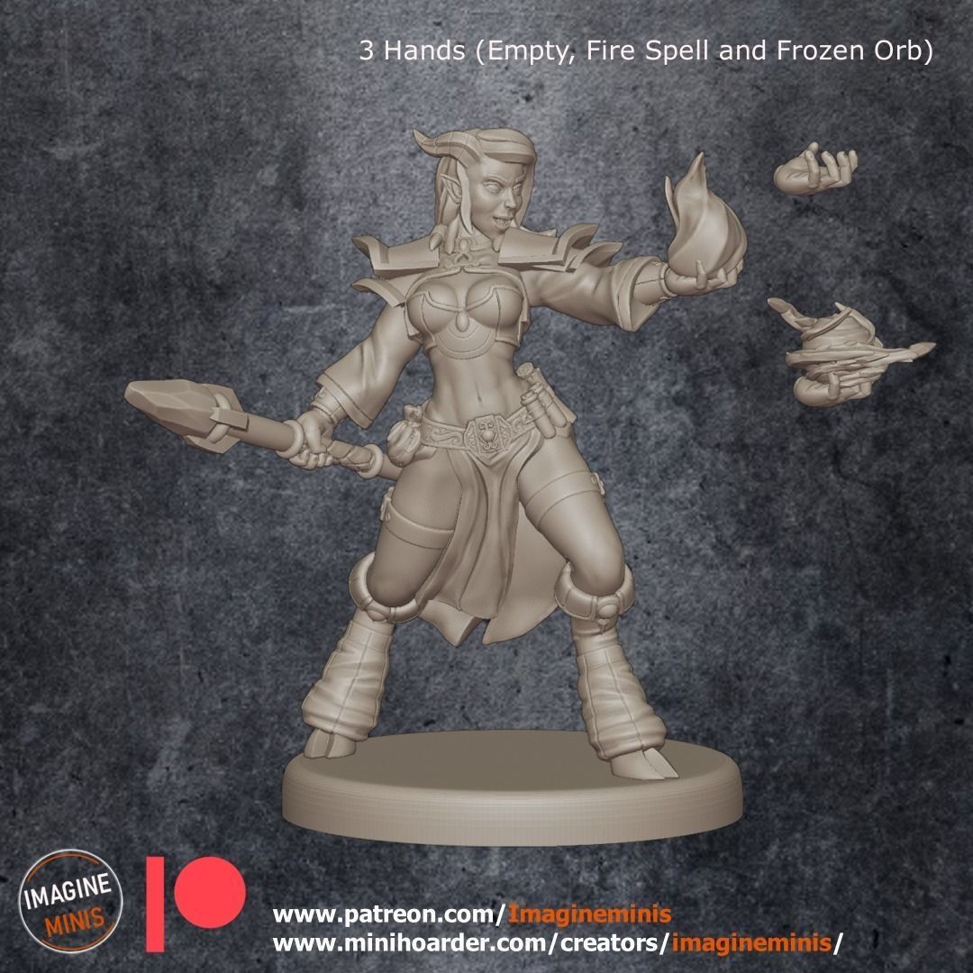 Lady Audra - Mage Trainer 3D print model_3