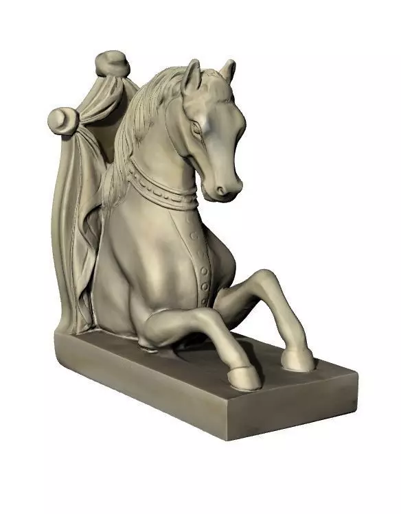 Bookend Horse 3D print model_0