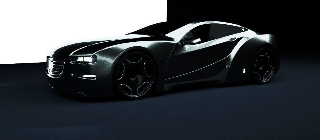 Affekta Cyclonic Sport Concept sport car  ExtraWheels  Low-poly 3D model_8
