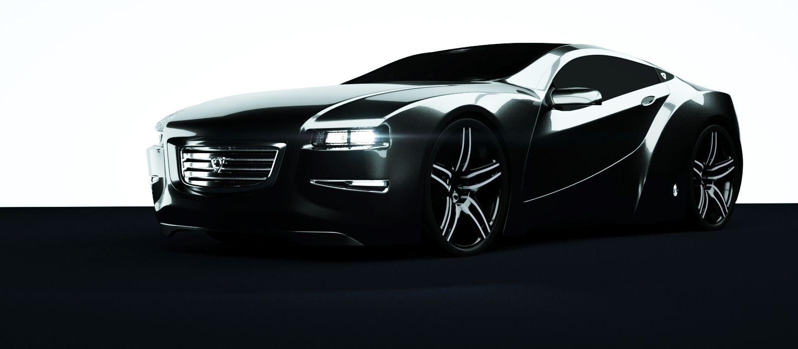 Affekta Cyclonic Sport Concept sport car  ExtraWheels  Low-poly 3D model_2