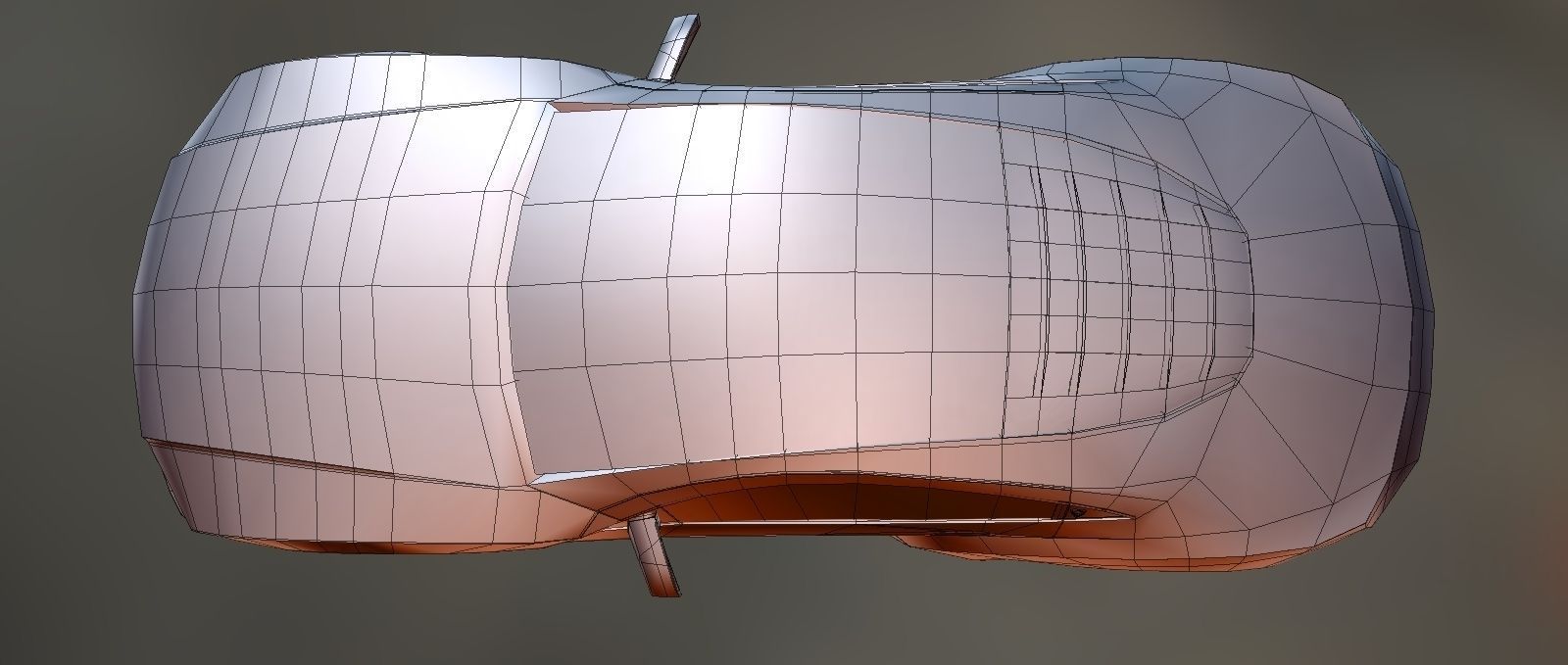 Affekta Cyclonic Sport Concept sport car  ExtraWheels  Low-poly 3D model_12