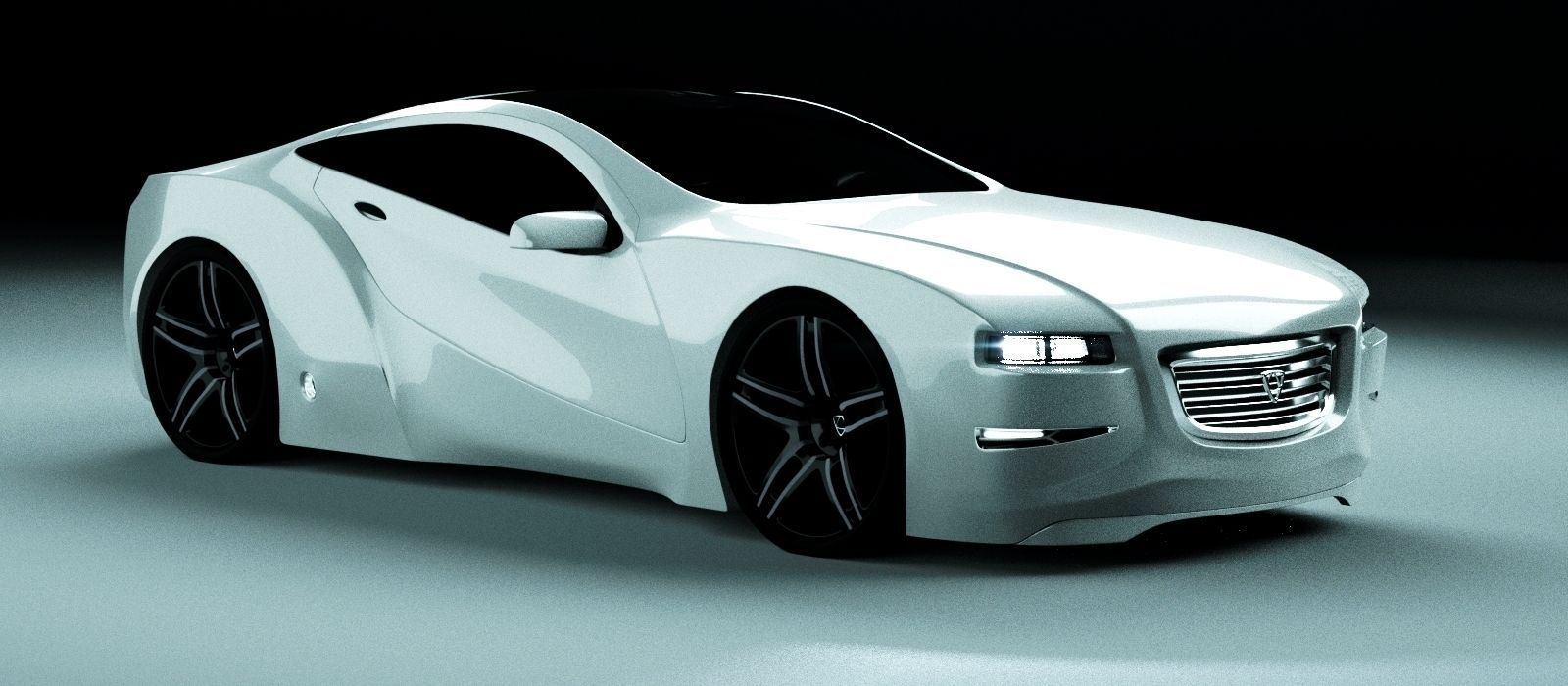 Affekta Cyclonic Sport Concept sport car  ExtraWheels  Low-poly 3D model_7