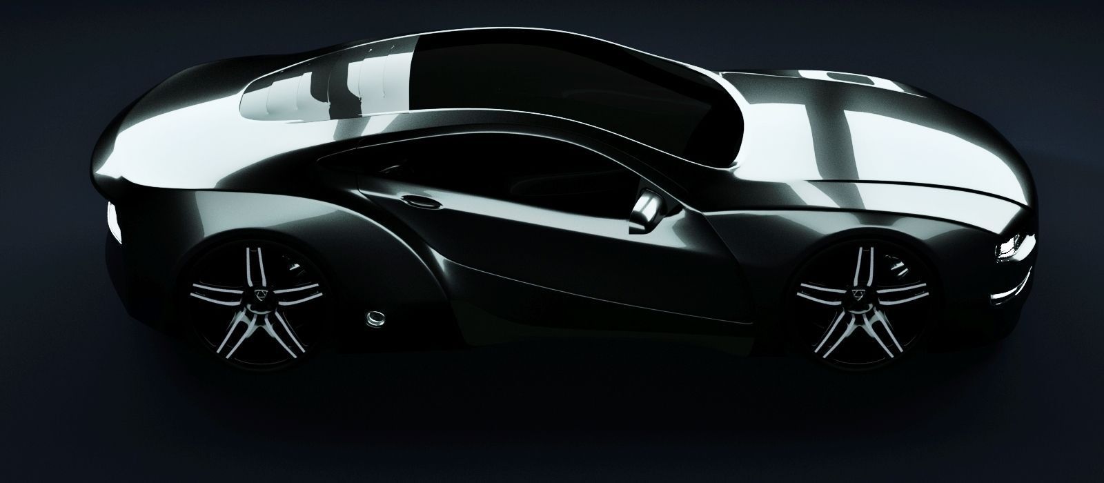 Affekta Cyclonic Sport Concept sport car  ExtraWheels  Low-poly 3D model_5