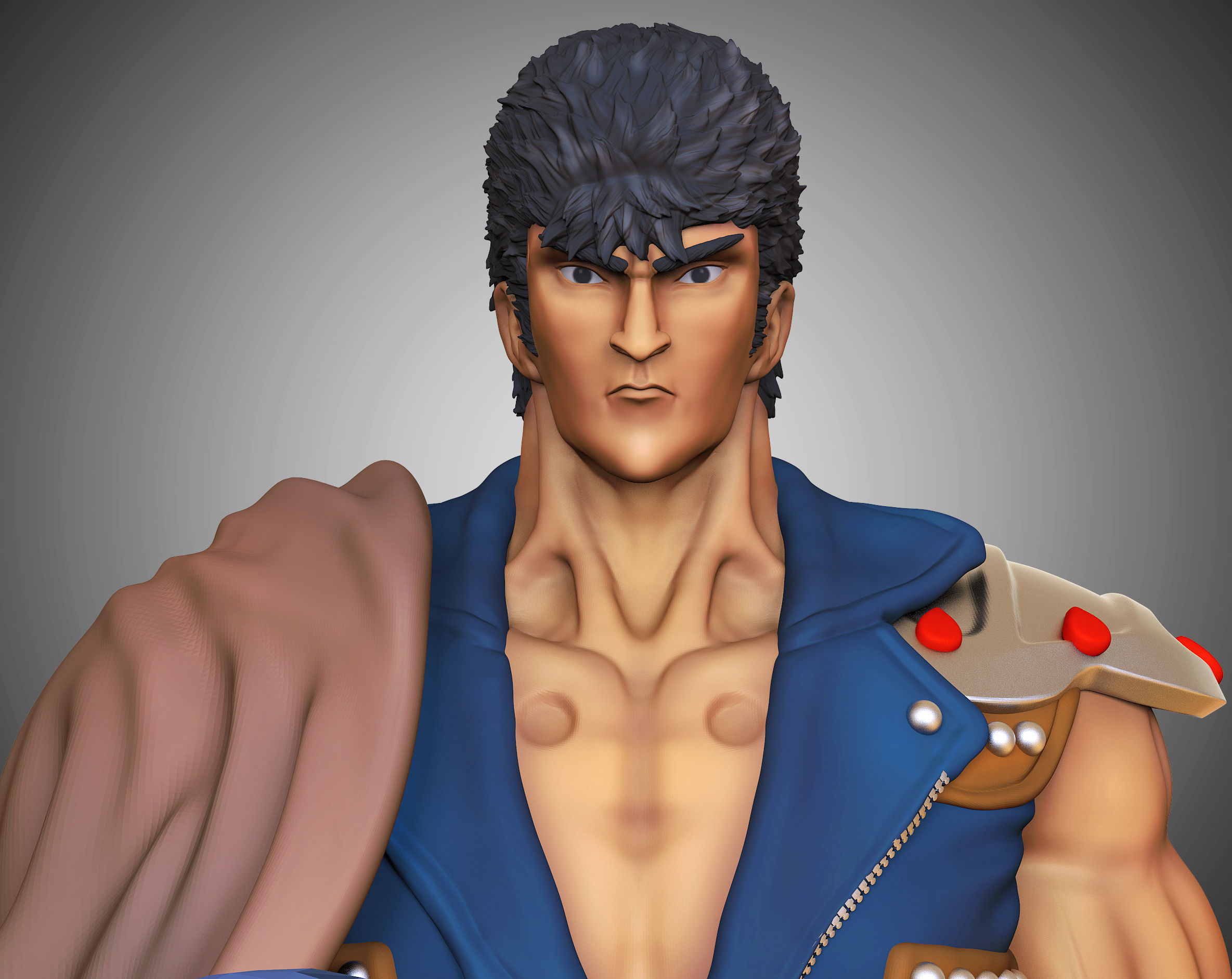 KENSHIRO-  Fist of the North Star 3D print model_10