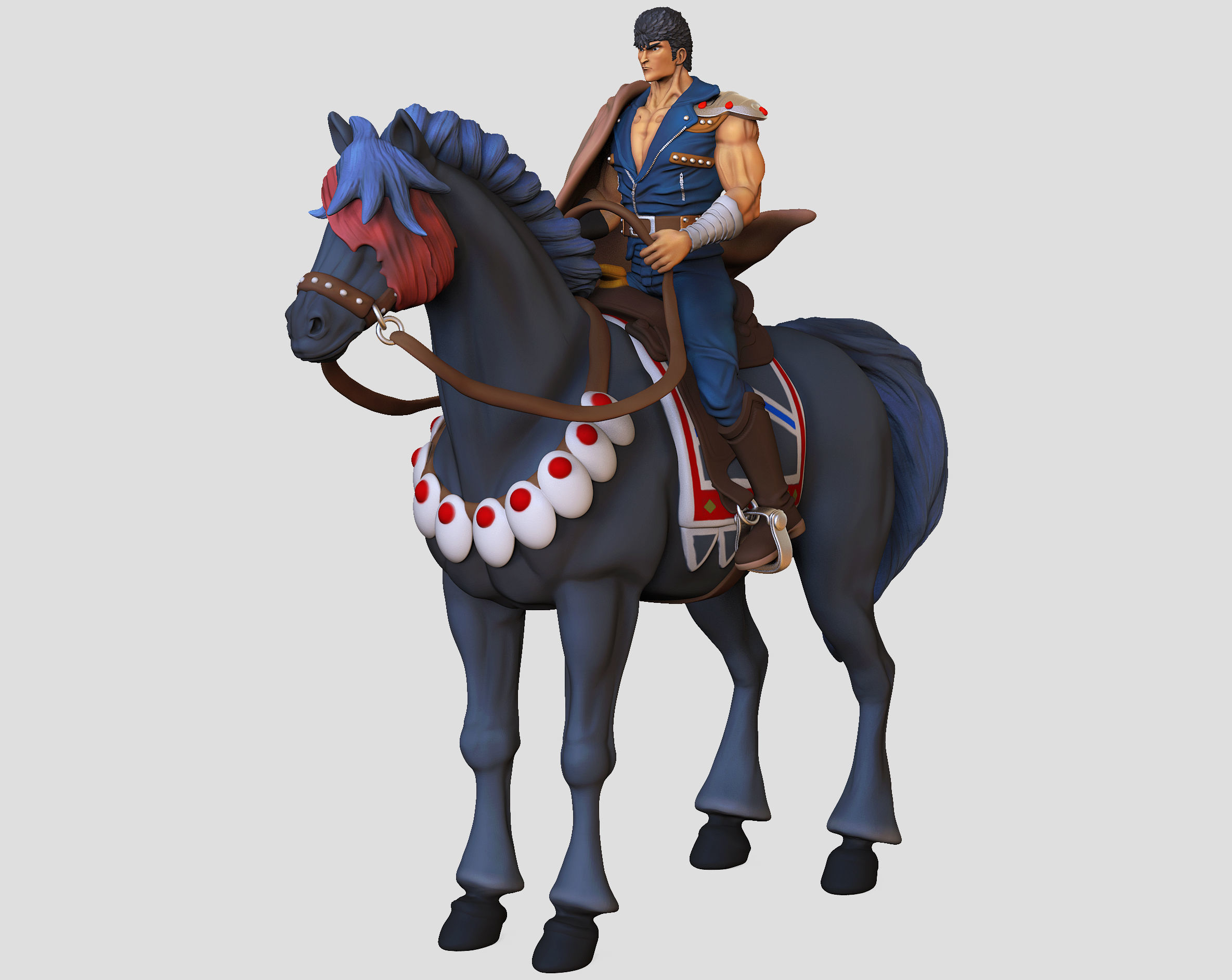 KENSHIRO-  Fist of the North Star 3D print model_2