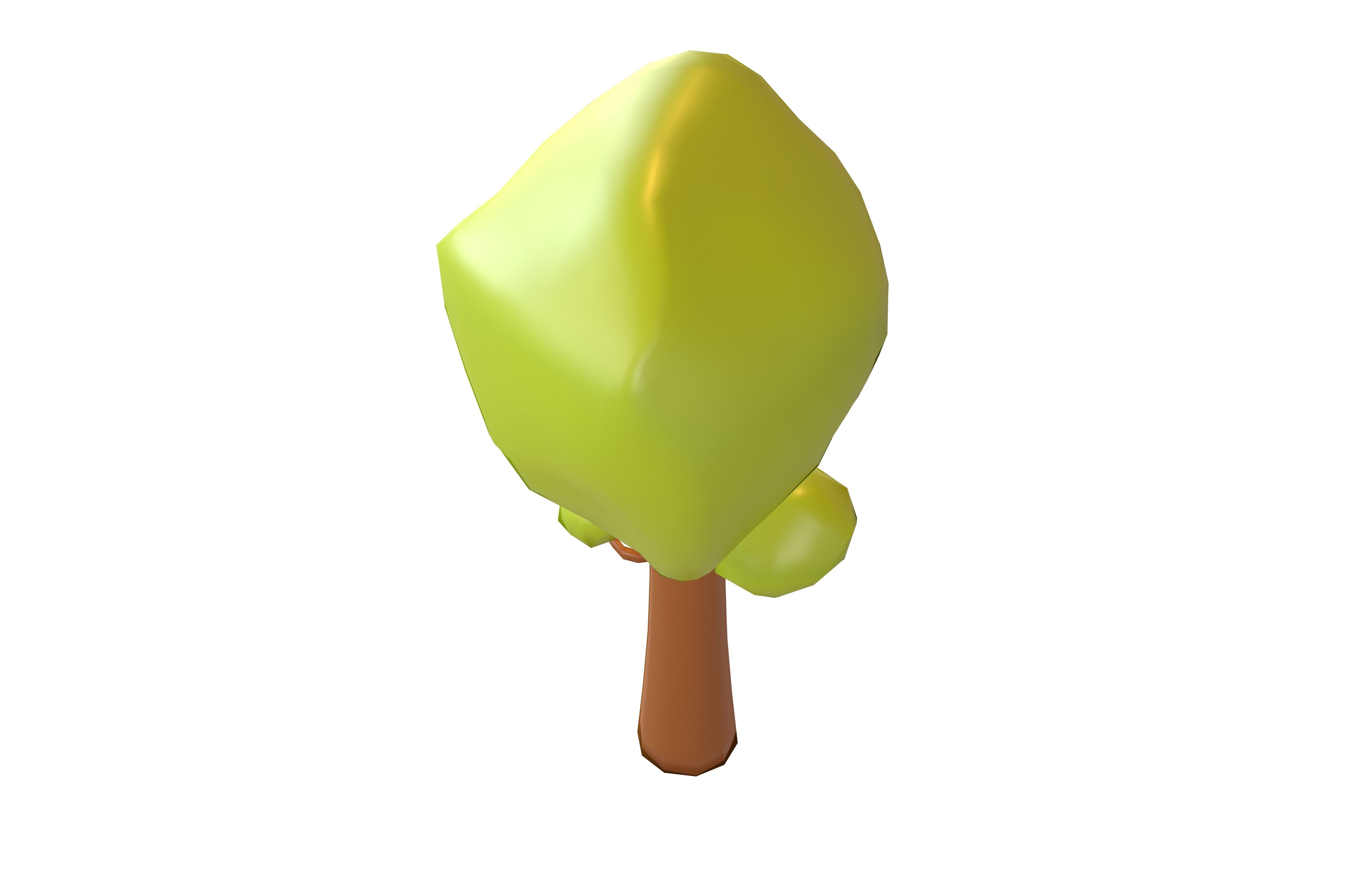 Park Tree v1 001 Low-poly 3D model_3