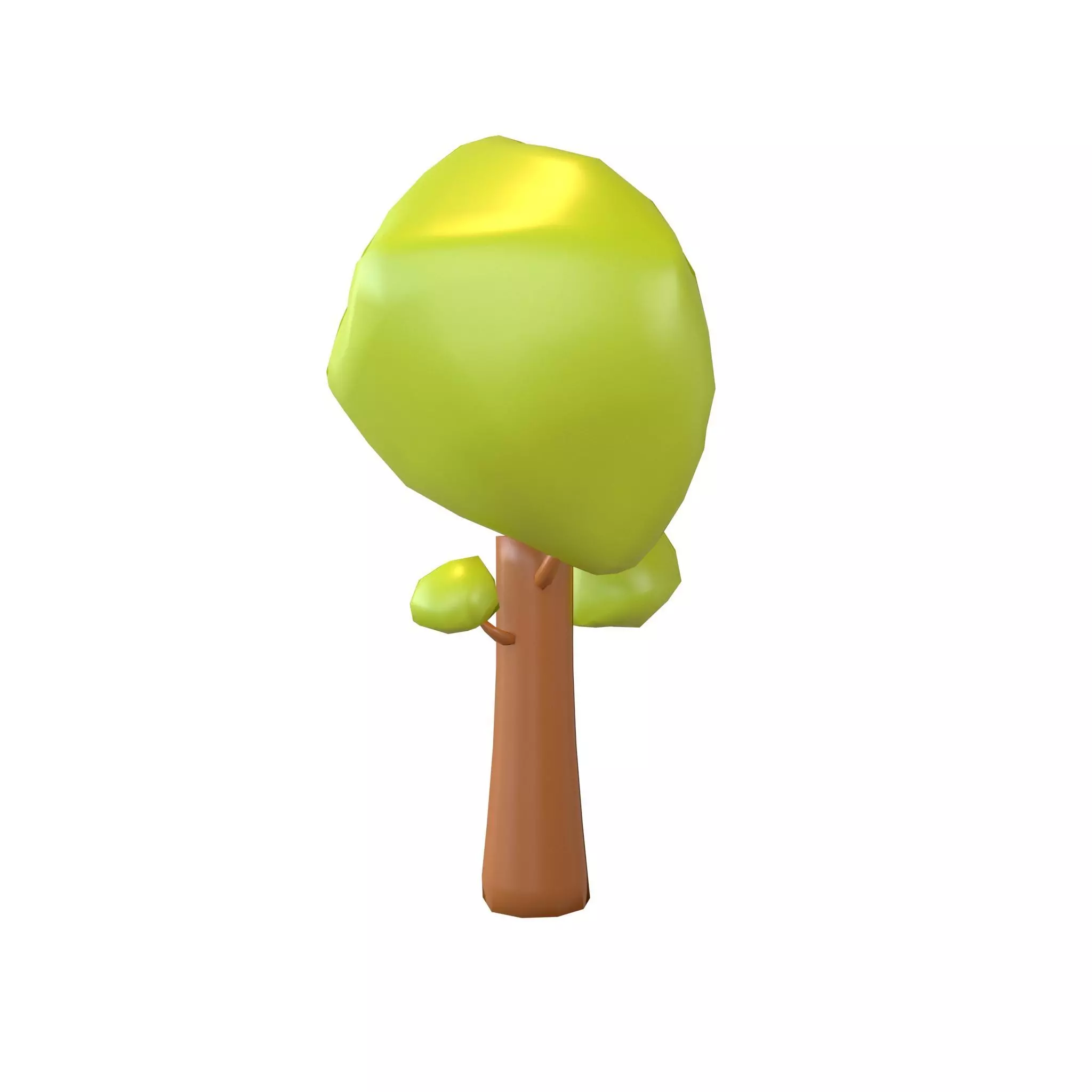 Park Tree v1 001 Low-poly 3D model_0