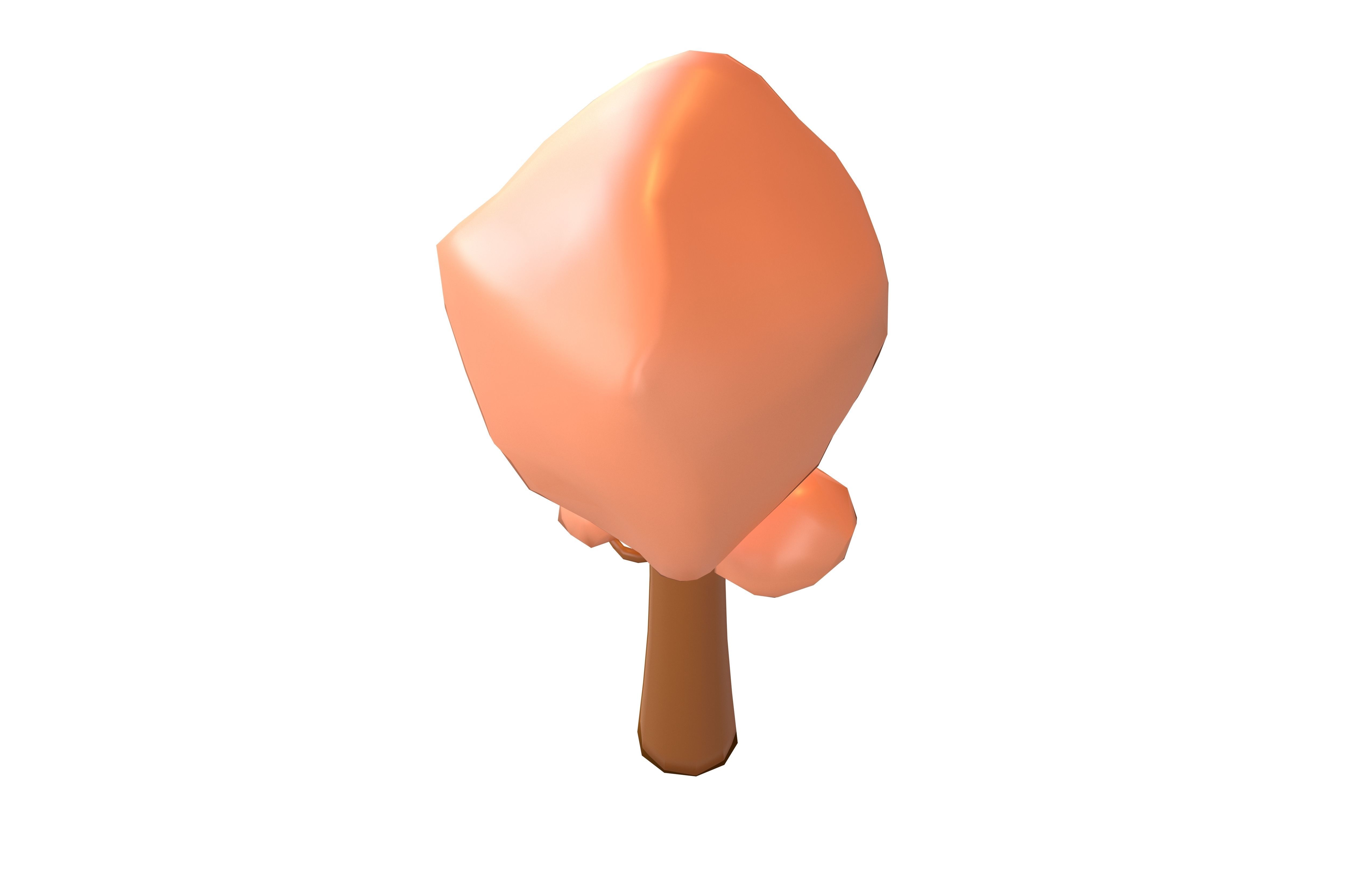 Park Tree v1 003 Low-poly 3D model_2