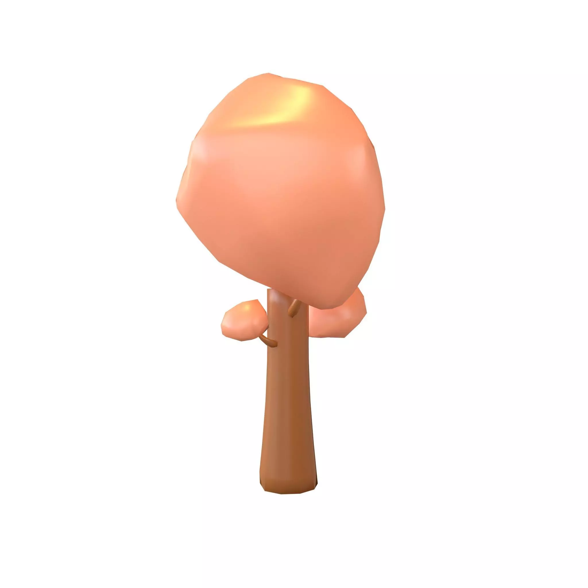 Park Tree v1 003 Low-poly 3D model_0