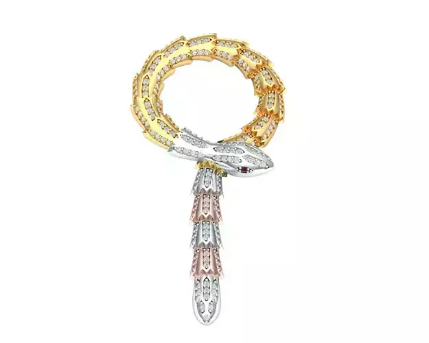 snake necklace 3D model