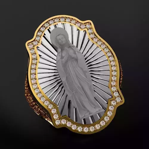 Virgin Spanish Prayer Ring