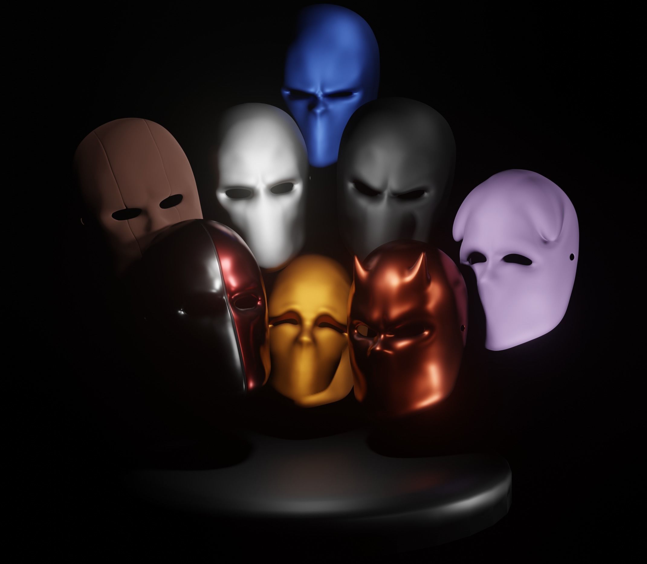 Mask Collection - All The Masks You Need Low-poly 3D model_6