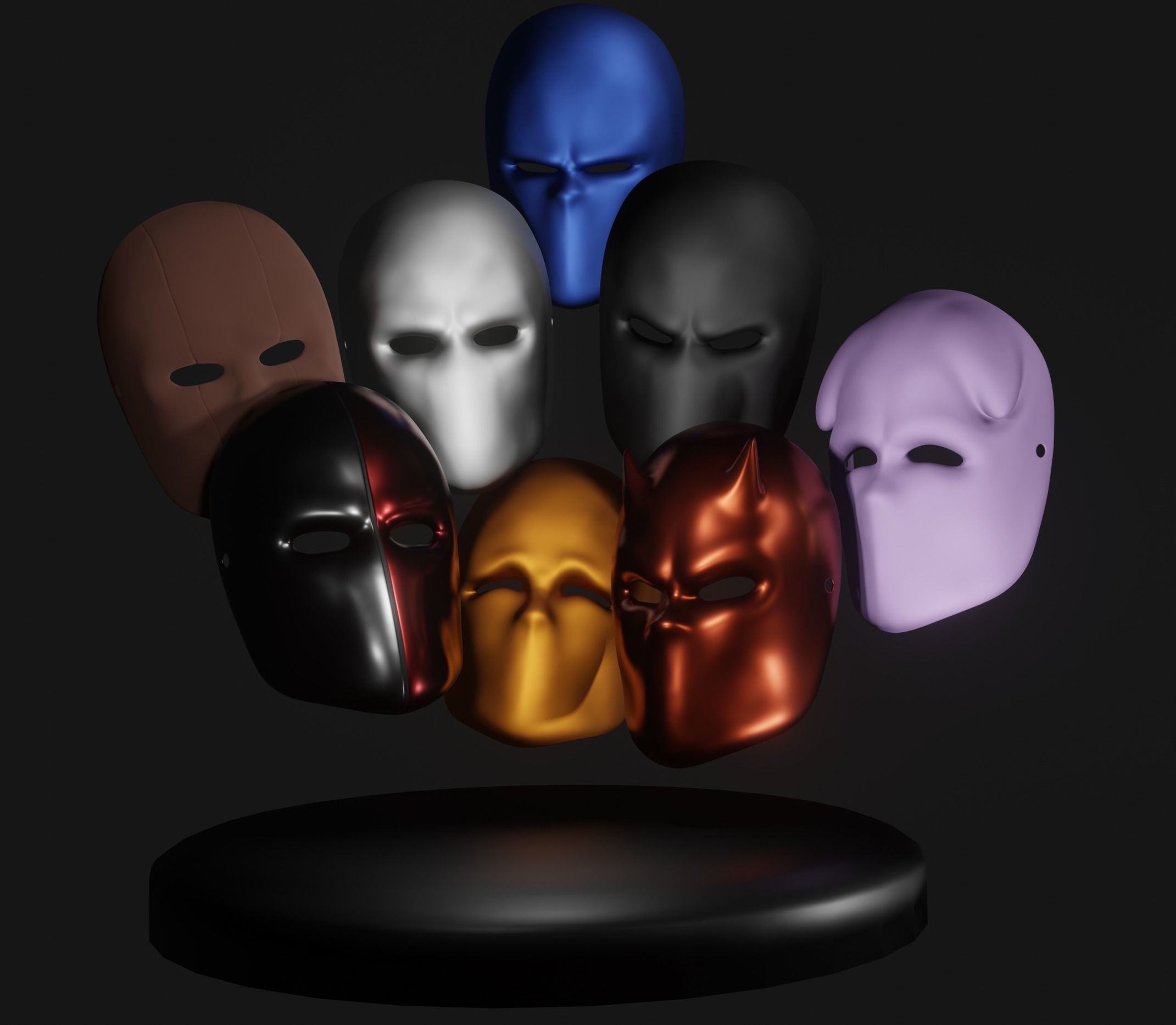 Mask Collection - All The Masks You Need Low-poly 3D model_7