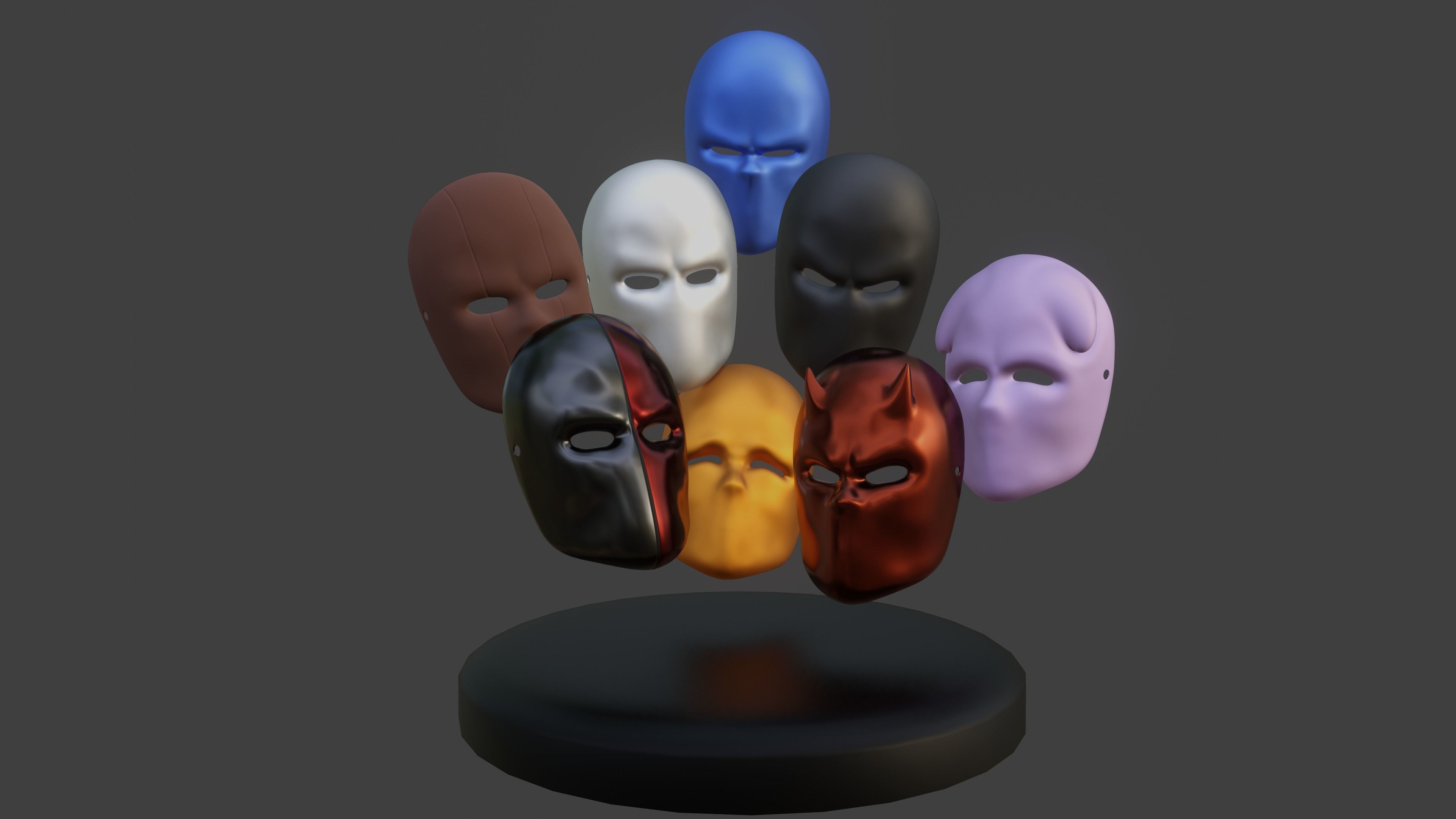 Mask Collection - All The Masks You Need Low-poly 3D model_8