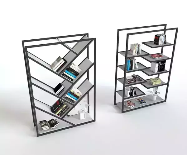Book racks and shelves