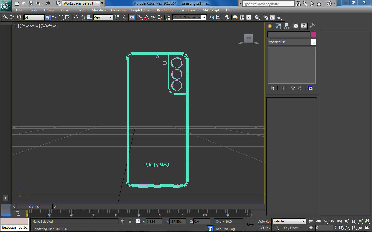 SAMSUNG GALAXY S21 5G Low-poly 3D model_11