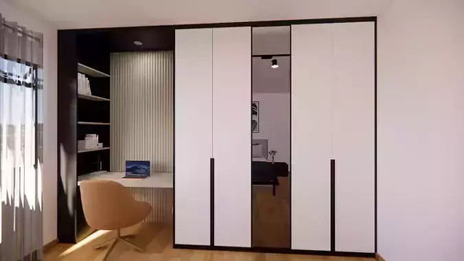 Wardrobe and Study Desk 