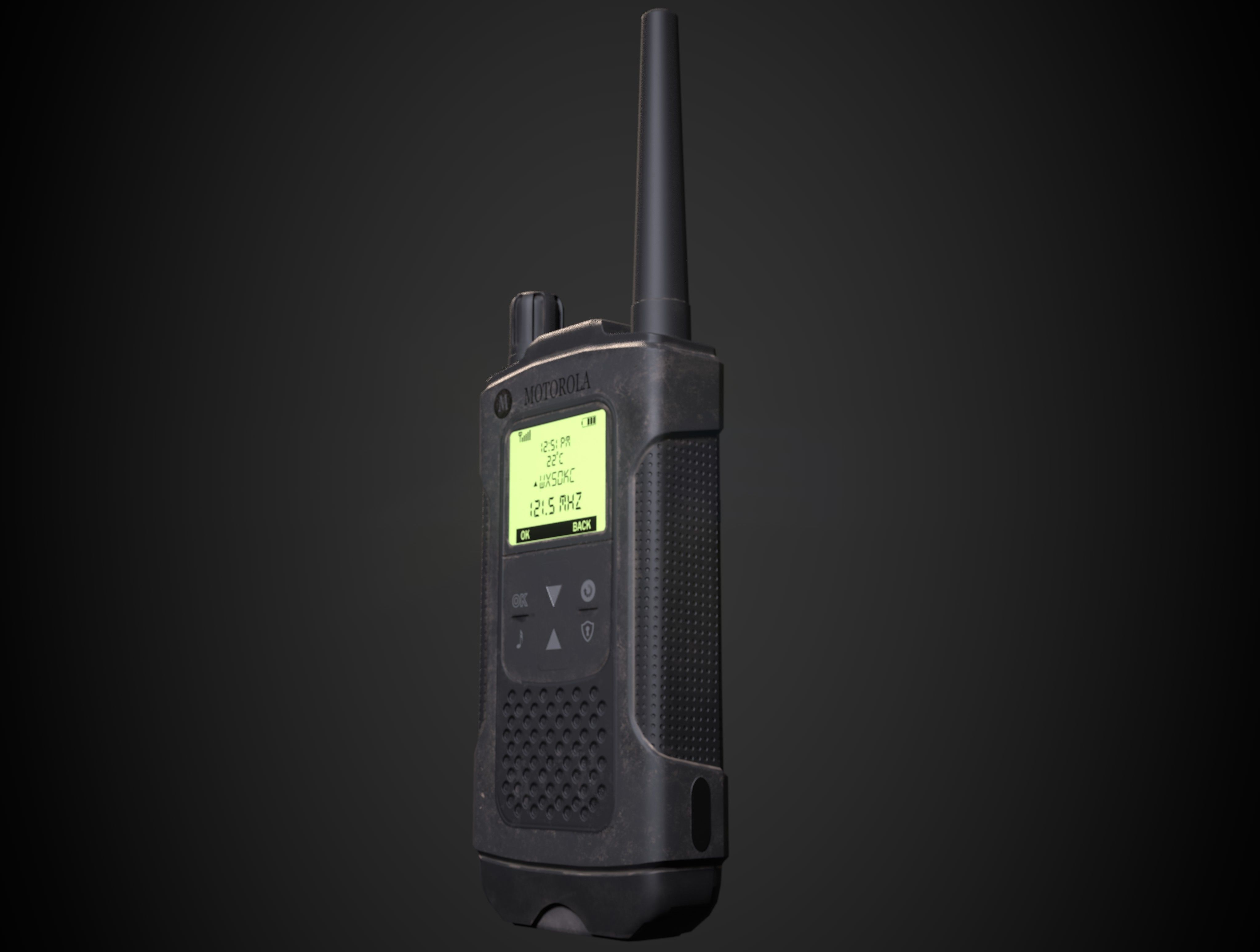 WALKIE TALKIE RADIO LP Low-poly 3D model_1