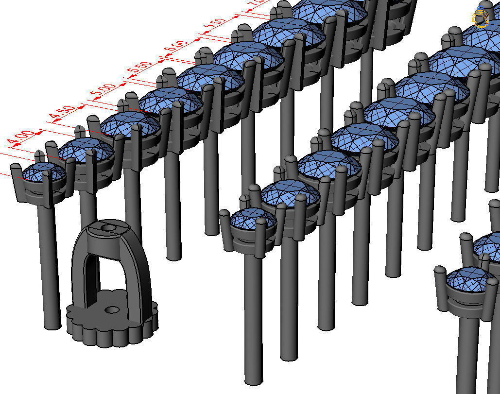 Round Stud Earrings 3D print model_13