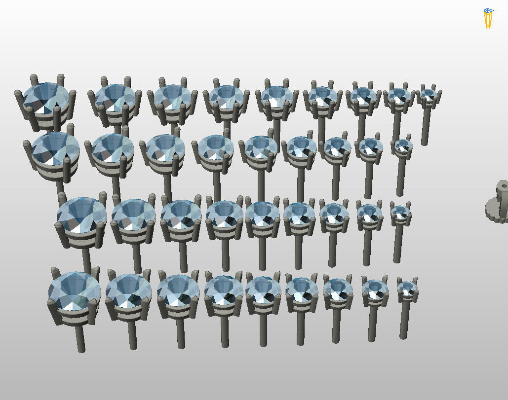 Round Stud Earrings 3D print model_5