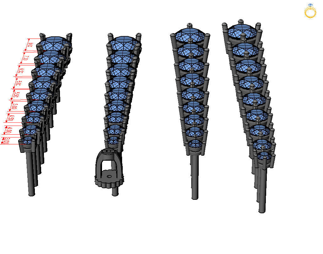 Round Stud Earrings 3D print model_38