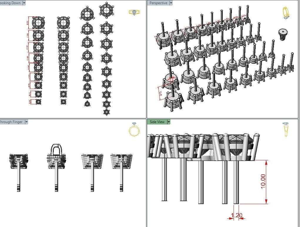 Round Stud Earrings 3D print model_1