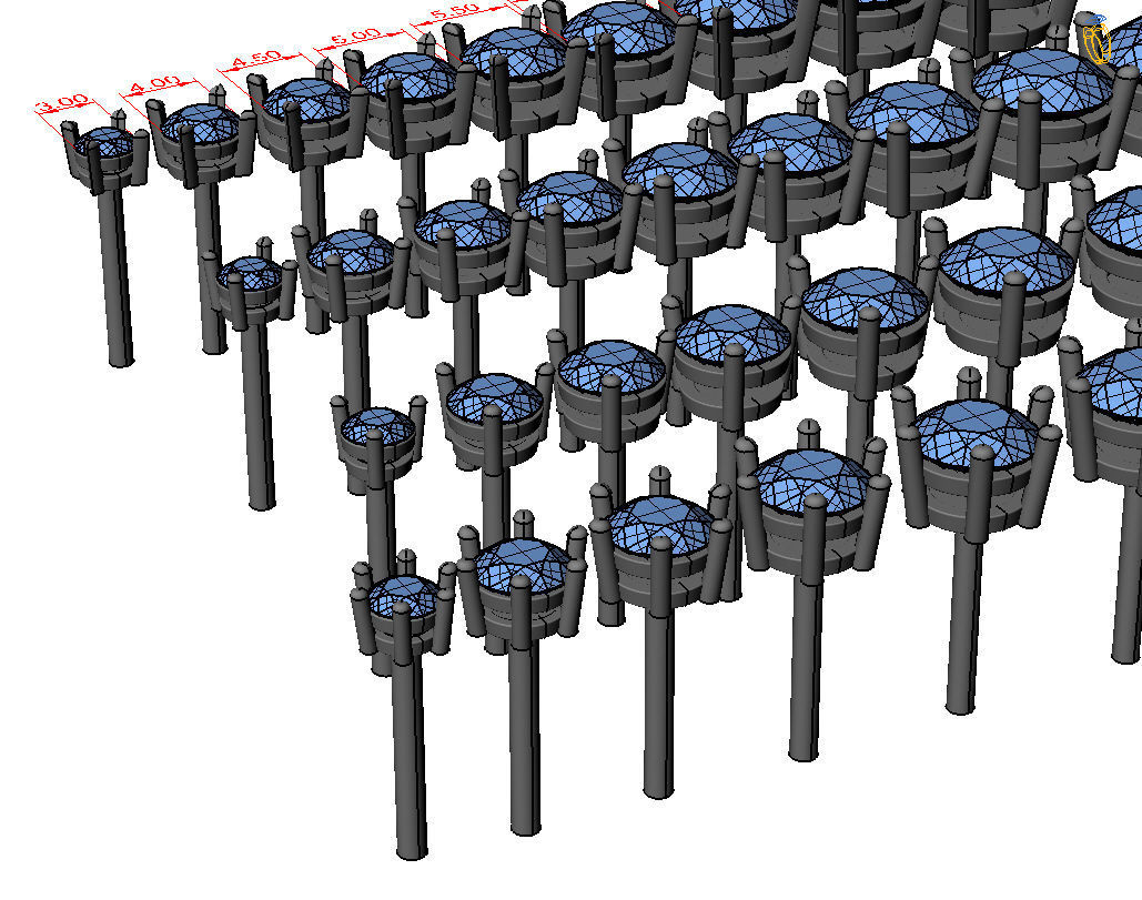 Round Stud Earrings 3D print model_8