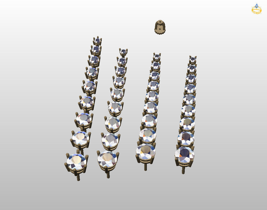 Round Stud Earrings 3D print model_14