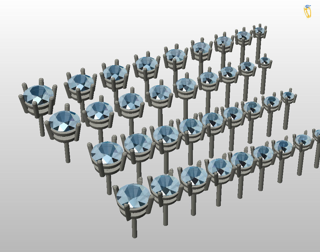 Round Stud Earrings 3D print model_6