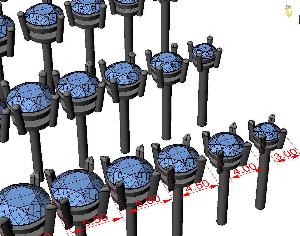 Round Stud Earrings 3D print model_18