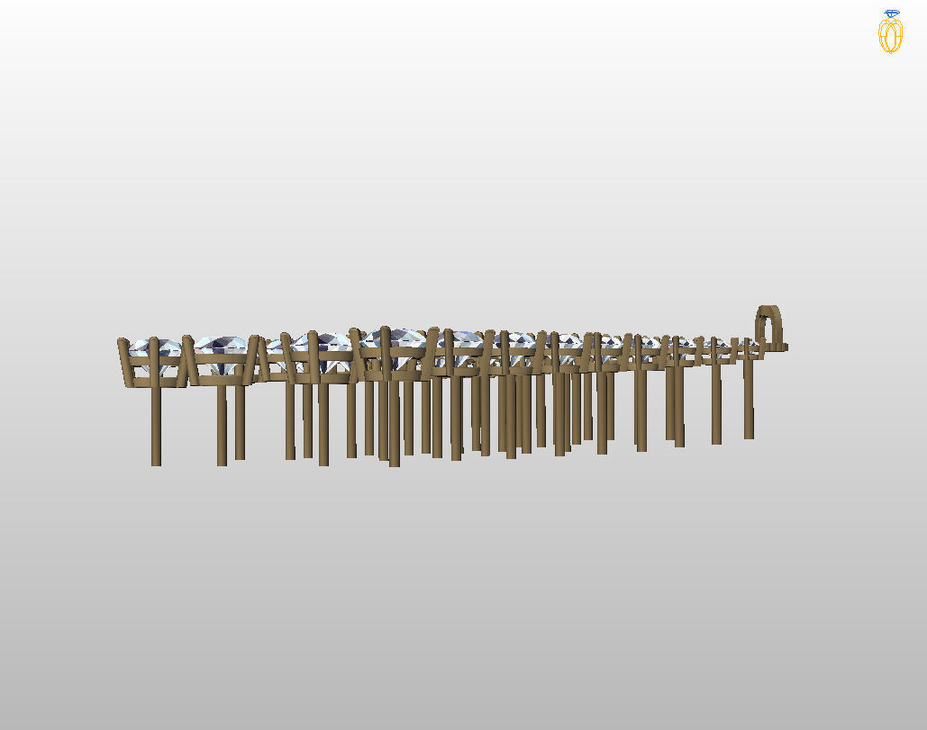 Round Stud Earrings 3D print model_17