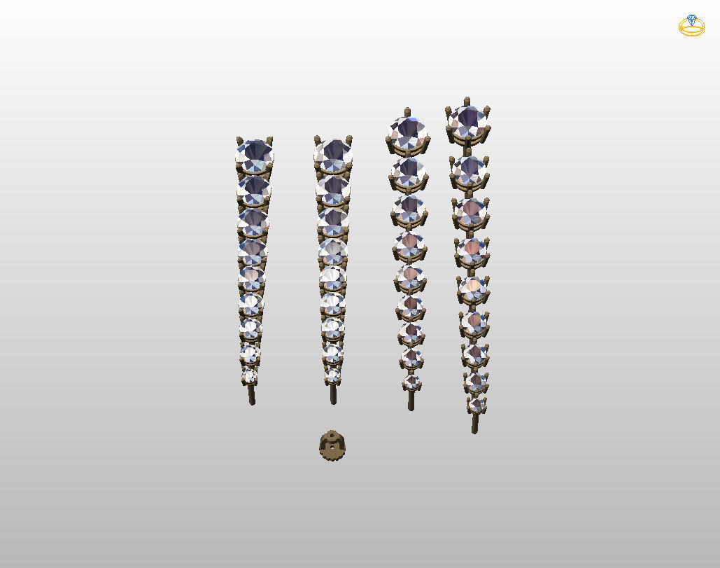 Round Stud Earrings 3D print model_27