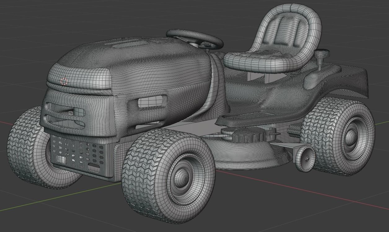 Cub-Cadet-1170-Riding-Mower-Carburetor lawn mower 3D model_6