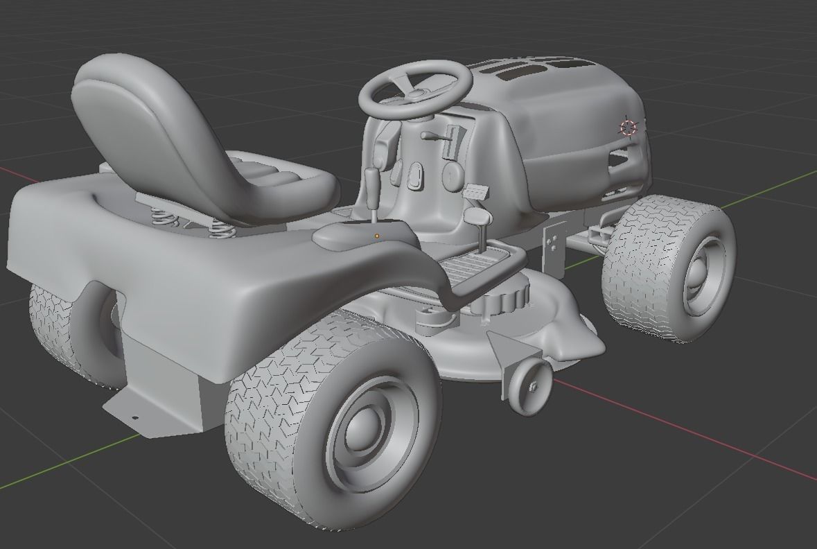 Cub-Cadet-1170-Riding-Mower-Carburetor lawn mower 3D model_3