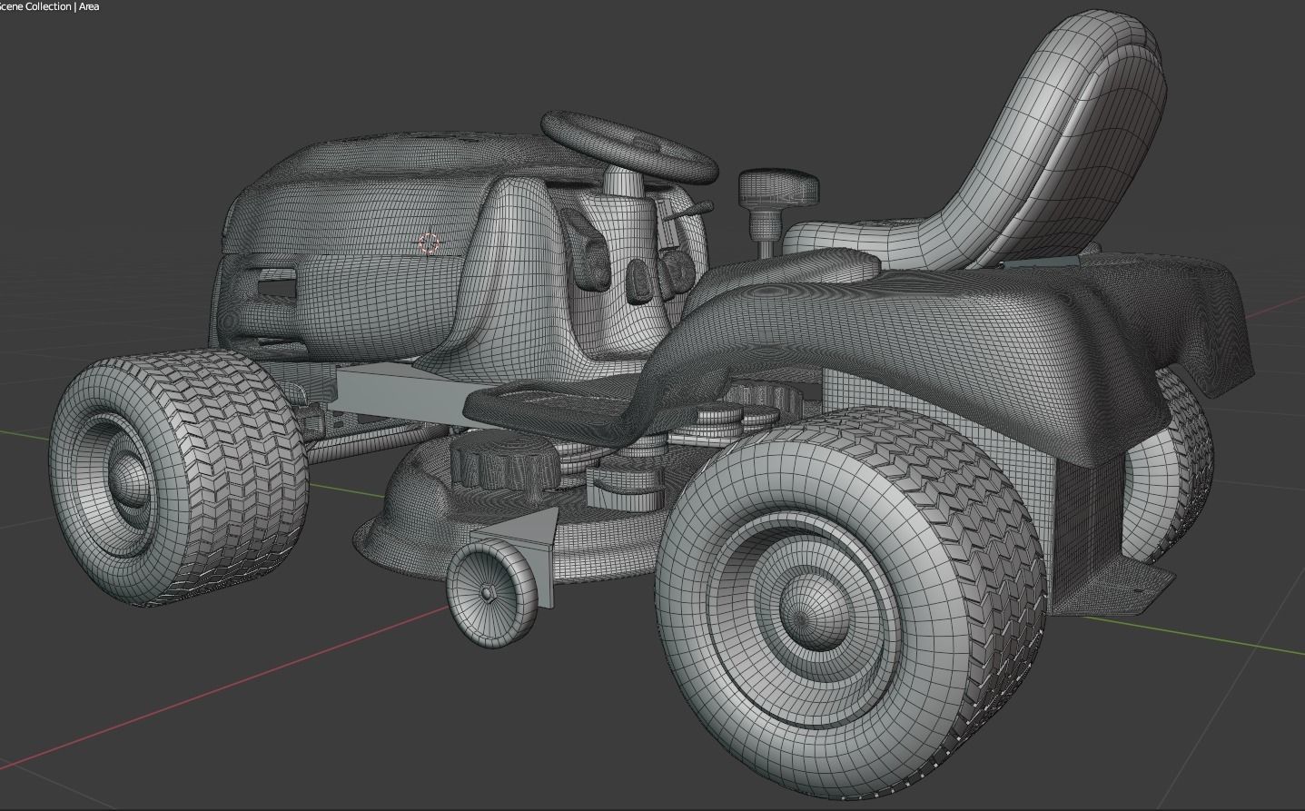 Cub-Cadet-1170-Riding-Mower-Carburetor lawn mower 3D model_8
