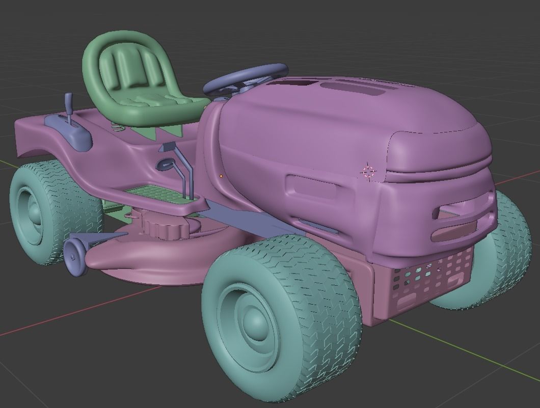 Cub-Cadet-1170-Riding-Mower-Carburetor lawn mower 3D model_5