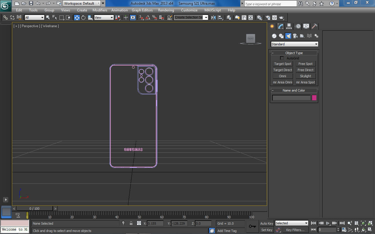 SAMSUNG GALAXY S21 ULTRA 5G Low-poly 3D model_8