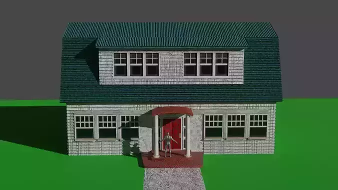 Nightmare on Elm Street House low poly 