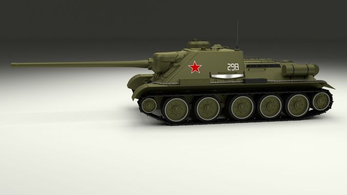 SU 100 Tank Destroyer 3D model