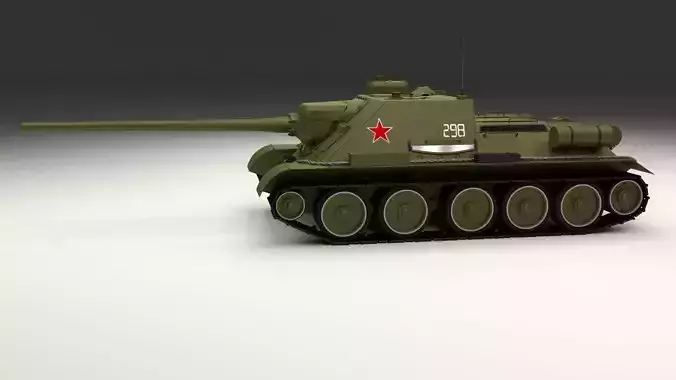 SU 100 Tank Destroyer 3D model