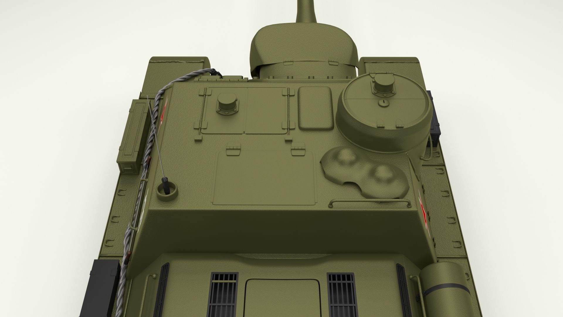 SU 100 Tank Destroyer 3D model_26