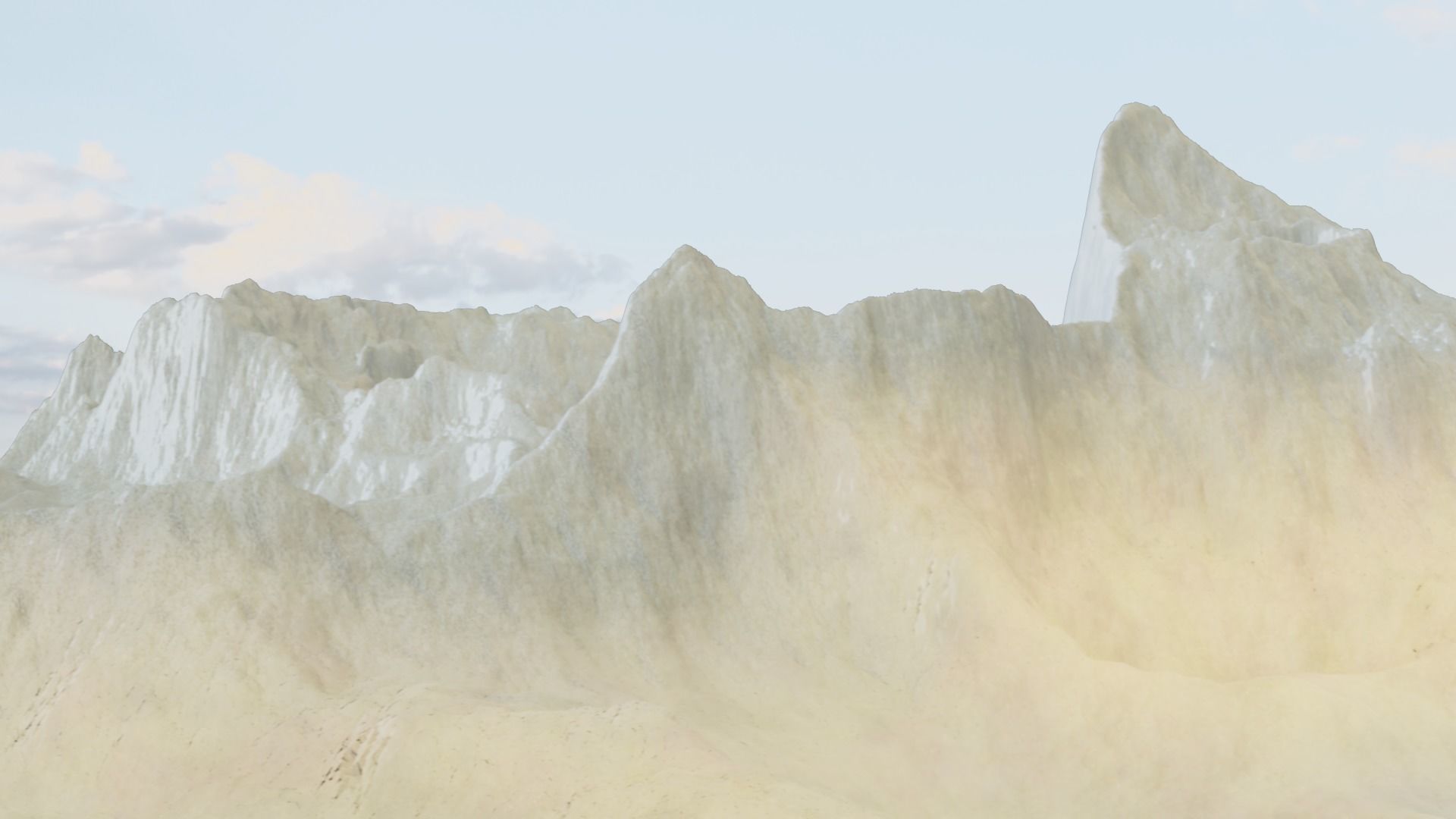 Mountain Terrain 1b 3D model_5