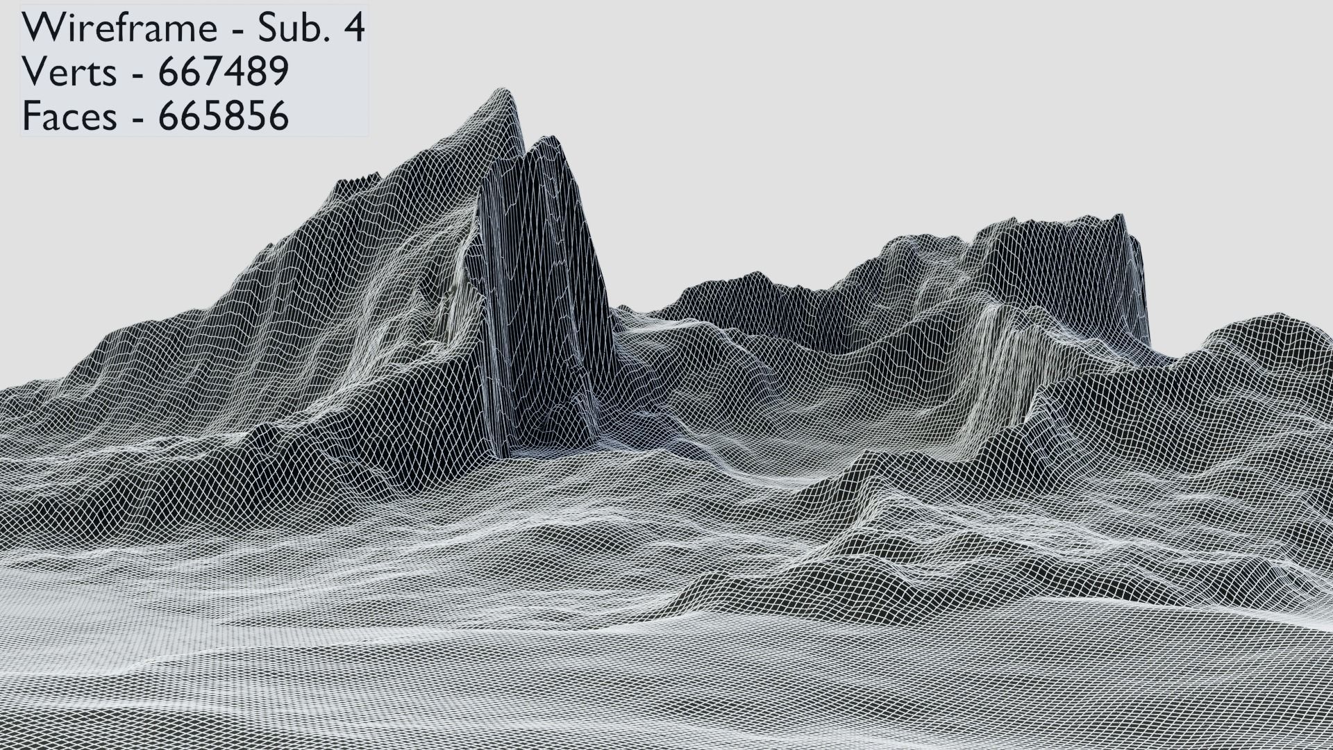 Mountain Terrain 1b 3D model_14