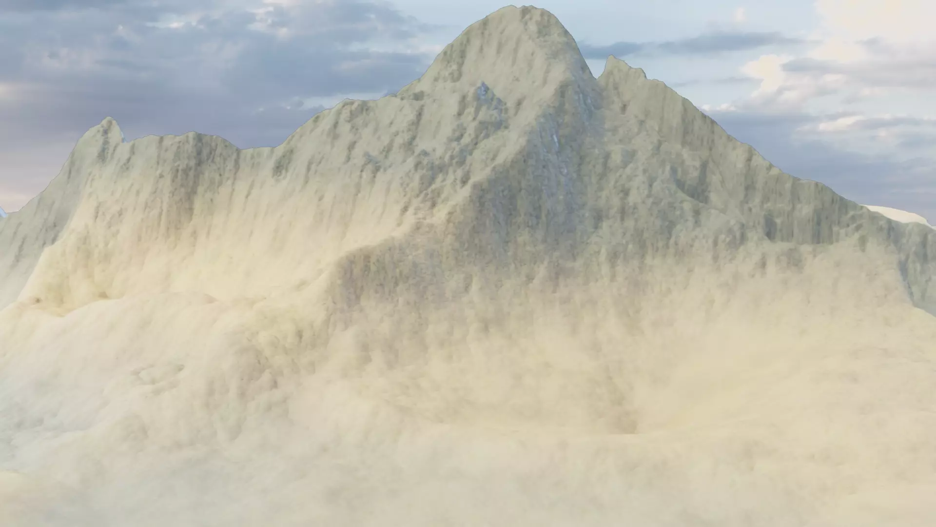 Mountain Terrain 1b 3D model_0
